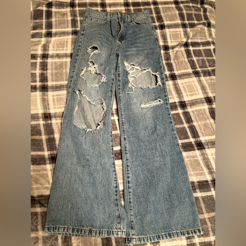 size 5 wide legged jeans